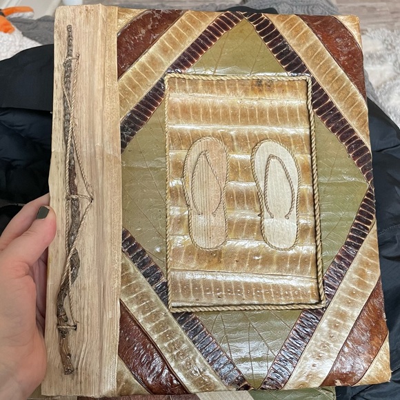 NWOT 2 Handmade banana leaf photo albums - Picture 10 of 10